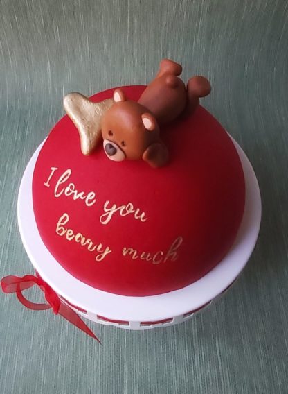 Red Velvet Valentijn taart - Afbeelding 2